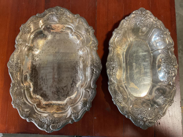 Antique metal tray