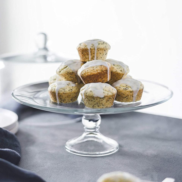 Glass Cake Stand - 13”