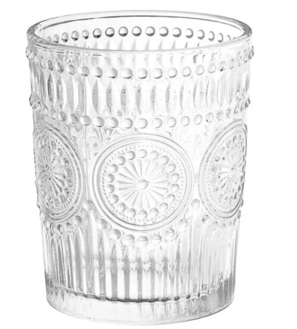 Clear Medallion Sunflower Rocks Tumbler