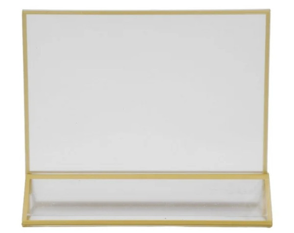 Gold acrylic 5x7.25 wide frame