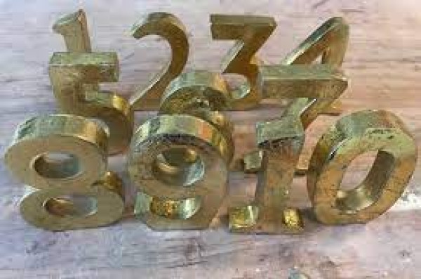 Gold Table Number