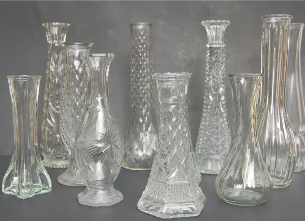 Assorted Glass Bud Vase