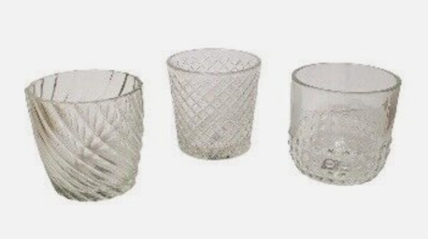Textured Glass Votive