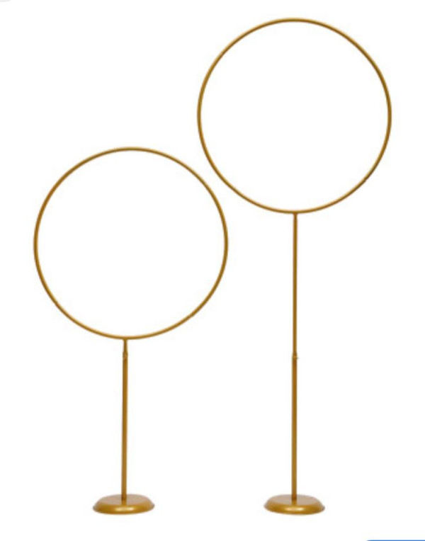 Gold Circle balloon arch stand
