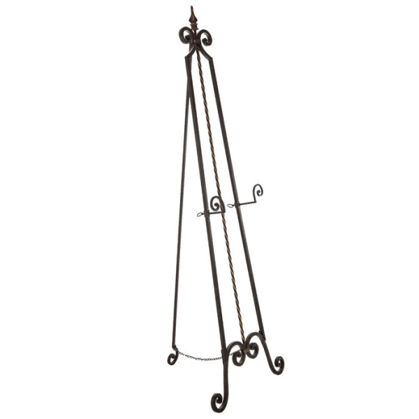 Black Iron Floor Easel