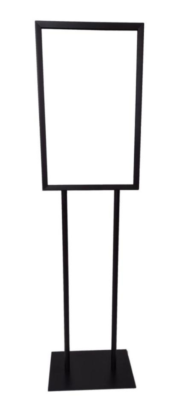 Black Floor Sign Holder Frame