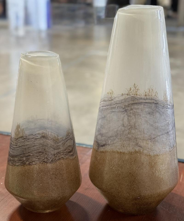 Decorative Frosted Vase Set