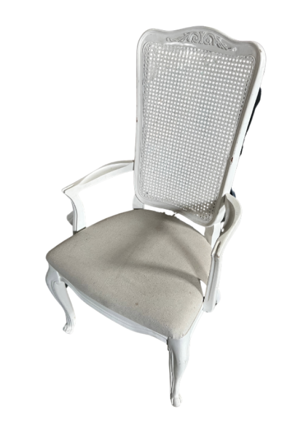Natural and White Chair