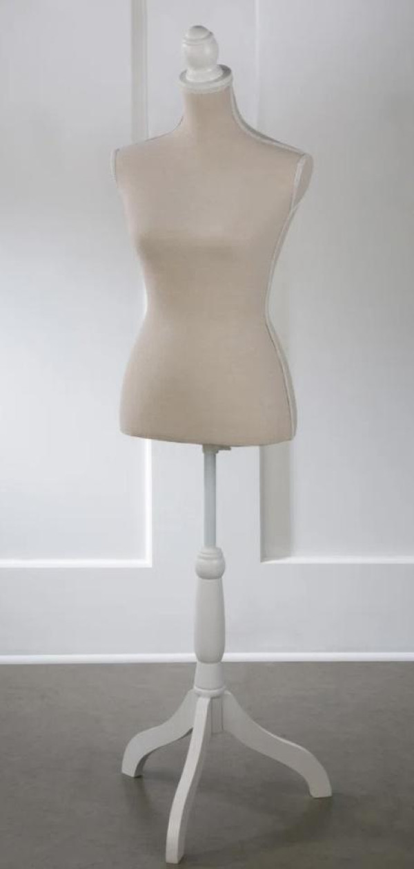 White Cloth Mannequin Stand