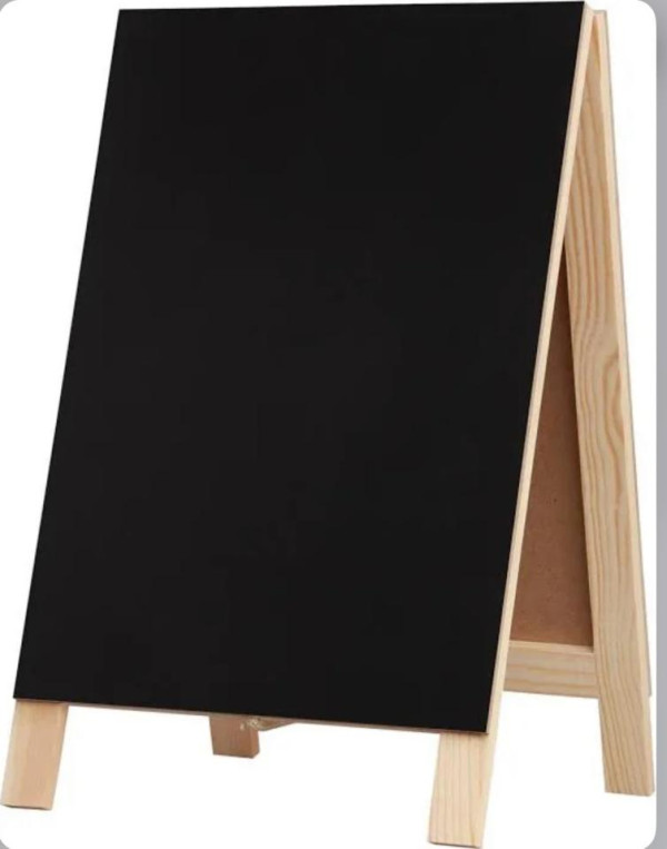 Wooden Chalkboard tabletop sign