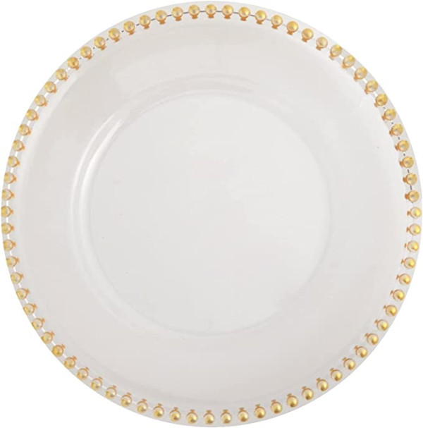 Clear Acrylic Gold Bead Charger
