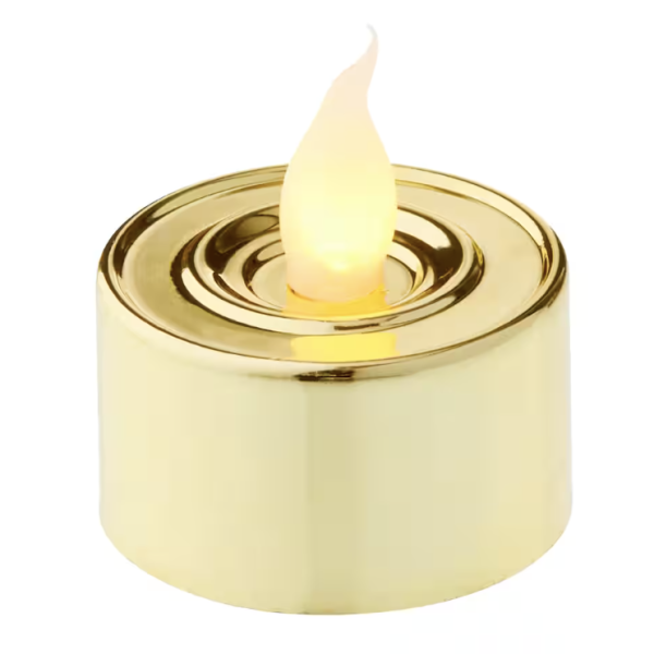 Gold Tealight Faux Flameless