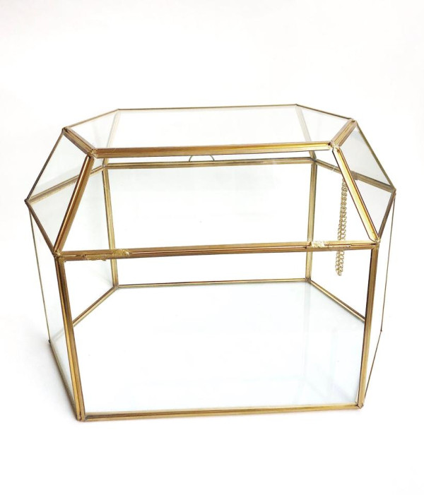 Gold and Glass Cards Box
