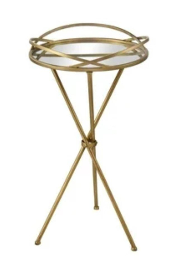 Gold side table