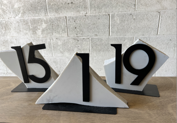 Granite table numbers - assorted sizes