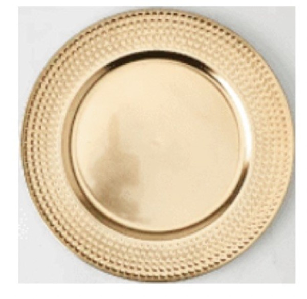 Gold Charger - Hammered