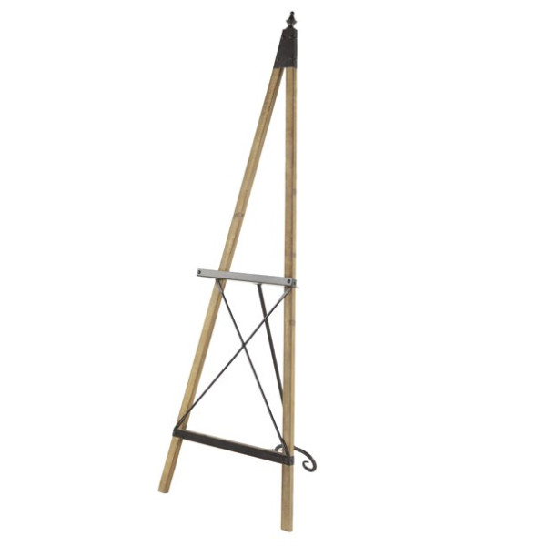 Black and Wood Industrial Floor Easel