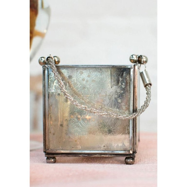 Square Mercury Votive Vase