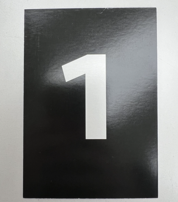 Black Cardstock Table Numbers